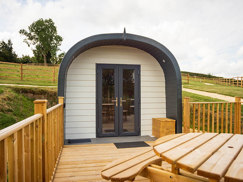 The Hampshire garden room or glamping pod from County Pods